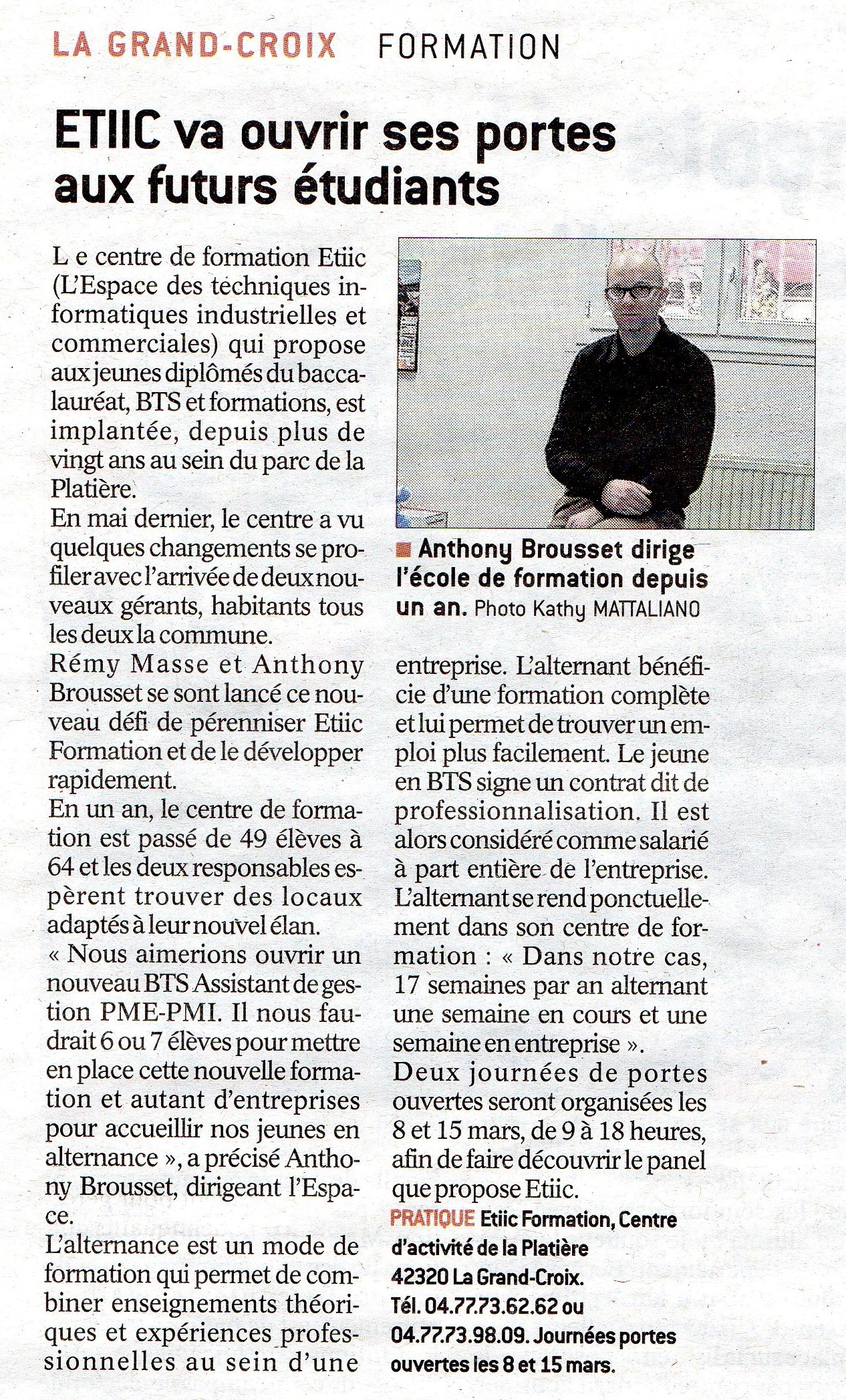 PORTES OUVERTES ETIIC MARS 2017